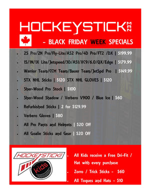 Black Friday Sales on Pro Hockey Sticks and Equipment