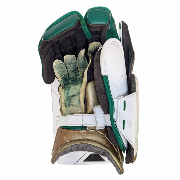 Bauer Vapor HyperLite - Used Pro Stock Goalie Full Set (White/Green/Gold)