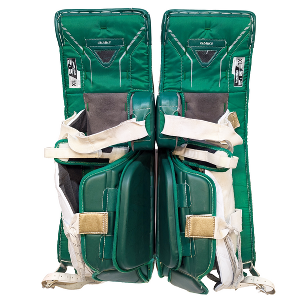 Bauer Vapor HyperLite - Used Pro Stock Goalie Full Set (White/Green/Gold)