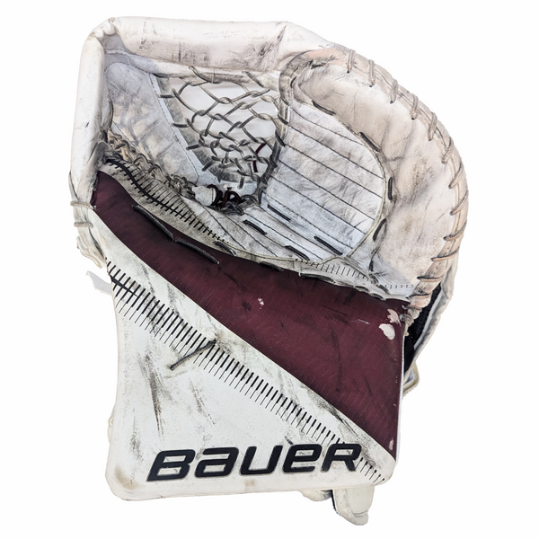 Bauer Supreme 2S Pro - Used Pro Stock Goalie Pads (White/Maroon)