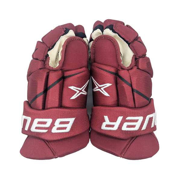 Bauer Vapor 2X Pro - NCAA Pro Stock Glove (Crimson/White)