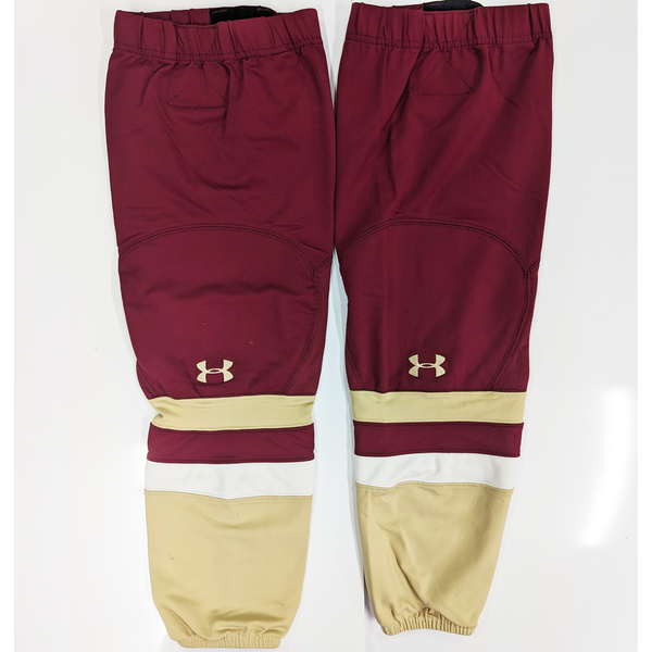 NCAA - Used Under Armour Hockey Socks (Maroon/White/Gold)