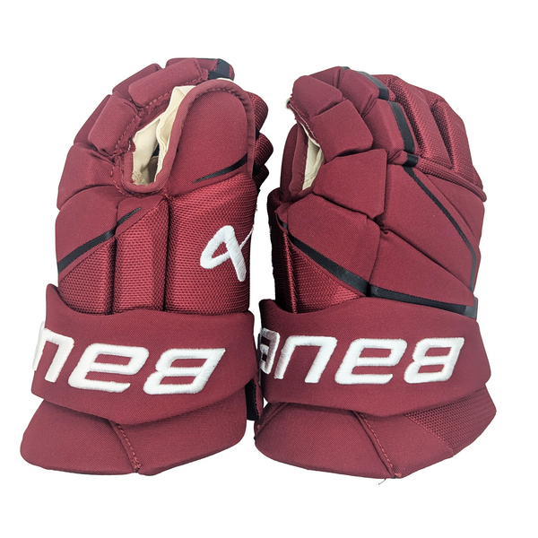 Bauer Vapor Hyperlite - NCAA Pro Stock Hockey Glove (Crimson)