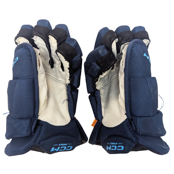 CCM HGJS - Used Pro Stock Hockey Gloves (Navy/Blue)