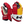 Load image into Gallery viewer, CCM HGTKPP - Used NHL Pro Stock Glove - Calgary Flames (Red/Yellow)
