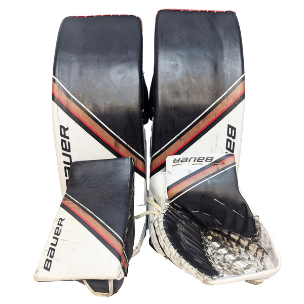 Bauer Vapor Hyperlite 2 - Used WHL Pro Stock Senior Full Goalie Set (White/Black/Tan)