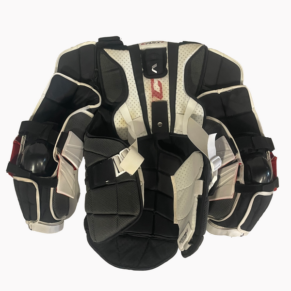 CCM Extreme Flex 5 Pro - Used Pro Stock Goalie Chest Protector (White/Red)