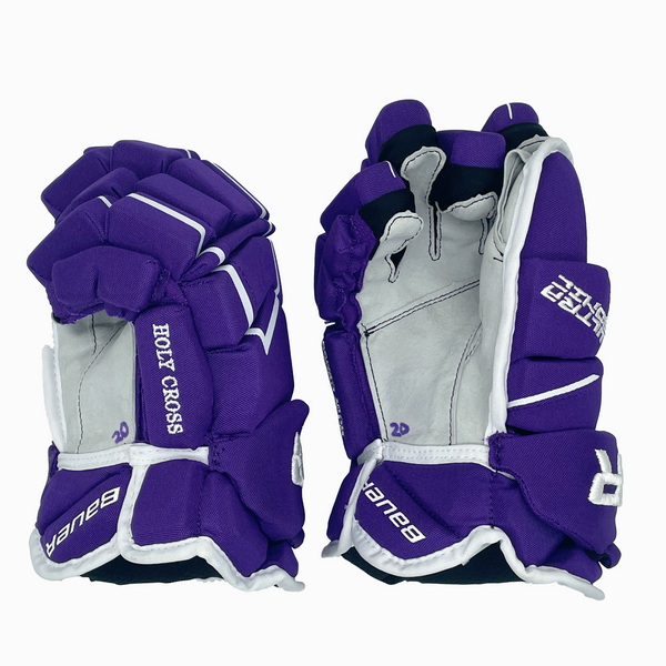 Bauer Supreme Ultrasonic - NCAA Pro Stock Gloves - (Purple/White)