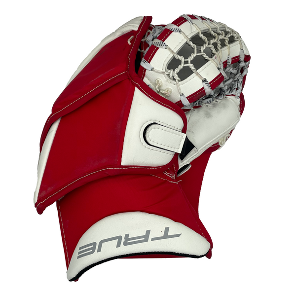 True L12.2 - Used Pro Stock Goalie Glove (White/Red)