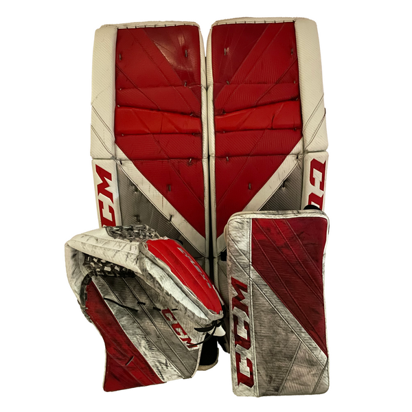 CCM Extreme Flex 5 - Used Pro Stock Full Goalie Set (Red/White)