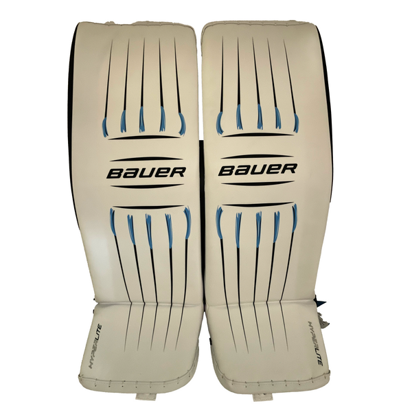 Bauer Vapor HyperLite - New Pro Stock Goalie Pads (White/Blue)