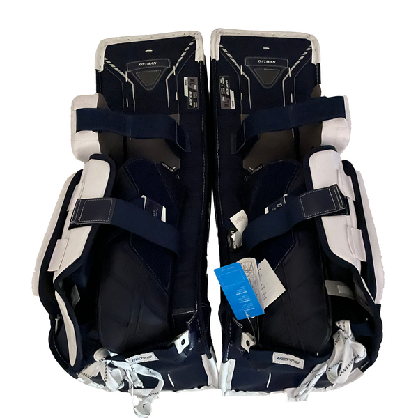 Bauer Vapor HyperLite - New Pro Stock Goalie Pads (White/Blue)