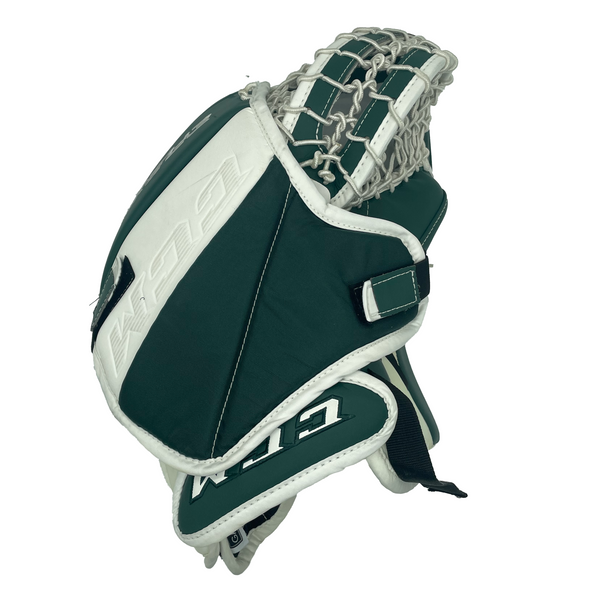 CCM Extreme Flex 5  - Used Pro Stock Goalie Glove (White/Green)