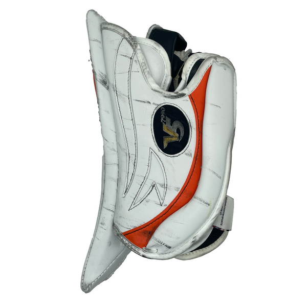 Vaughn V5 7990 - Pro Stock Goalie Blocker - Full Right - (White/Black/Orange)