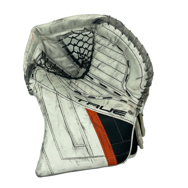 True HZRDUS PX4 - Used Pro Stock Goalie Full Set - Felix Sandstrom - (White/Black/Orange)