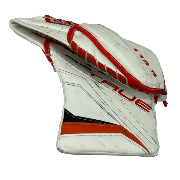 True L12.2 - Used Pro Stock Goalie Pad Full Set (White/Black/Orange)