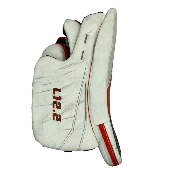 True L12.2 - Used Pro Stock Goalie Pad Full Set (White/Black/Orange)