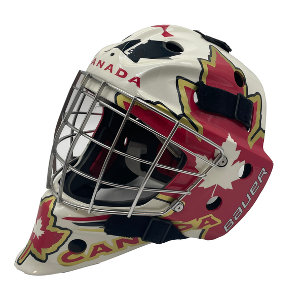 Bauer NME7 - Used Goalie Helmet  *Team Canada Graphic*