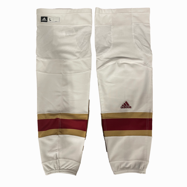 NCAA - New Adidas Hockey Socks (White/Red/Gold)