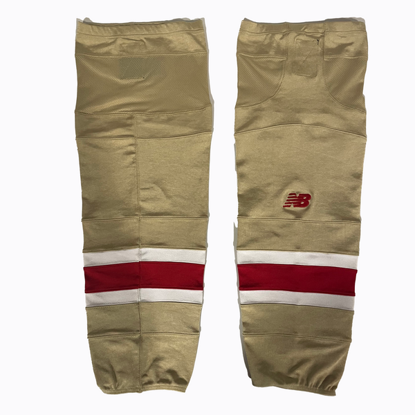 NCAA - Used New Balance Hockey Socks (Gold/Red/White)