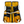 Load image into Gallery viewer, Vaughn Velocity V9 - Used Pro Stock Senior Goalie Pads (White/Yellow/Navy)
