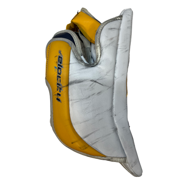 Vaughn Ventus SLR - Used Pro Stock Goalie Pads (White/Yellow/Navy)