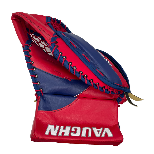 Vaughn Velocity V9 - New Pro Stock Goalie Glove - Keith Kinkaid (Red/Blue)