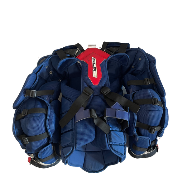 Vaughn SLR3 Pro Carbon - New Pro Stock Goalie Chest Protector (Blue/Red)