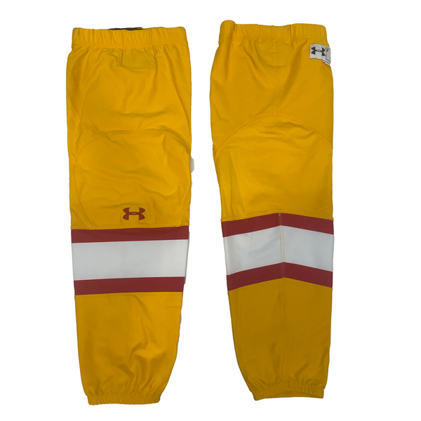 NCAA - New Under Armour Hockey Socks (Yellow/Red/White)