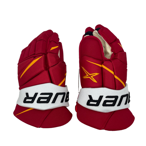 Bauer Vapor 2X Pro - NHL Pro Stock Glove - Connor Mackey (Red/Yellow/White)