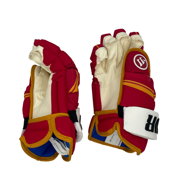 Warrior Covert QRE Pro - NHL Pro Stock Glove - Nikita Zadorov (Red/Yellow/White)