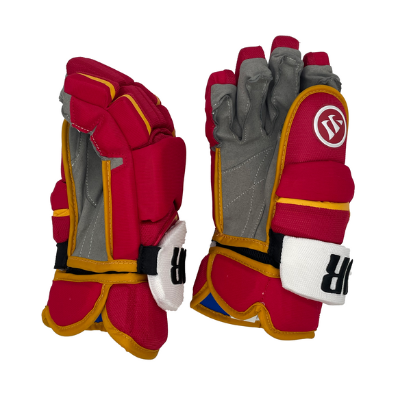 Warrior Covert QRL - NHL Pro Stock Glove - Jordan Oesterle (Red/Yellow/White)