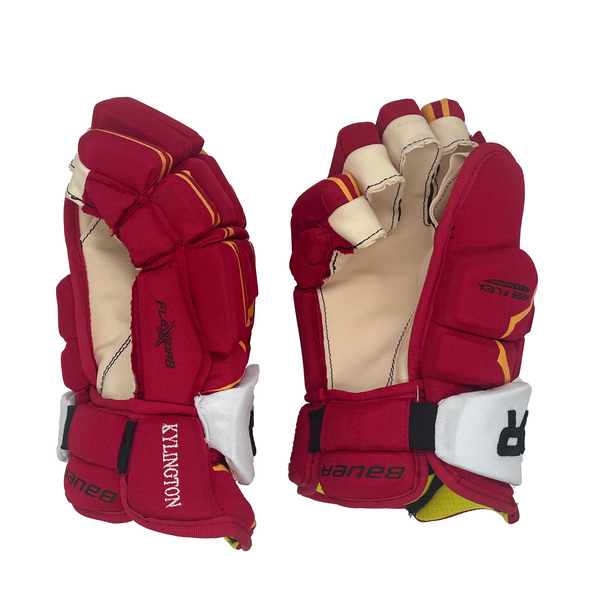 Bauer Supreme 1S - NHL Pro Stock Glove - Oliver Kylington (Red/Yellow/White)