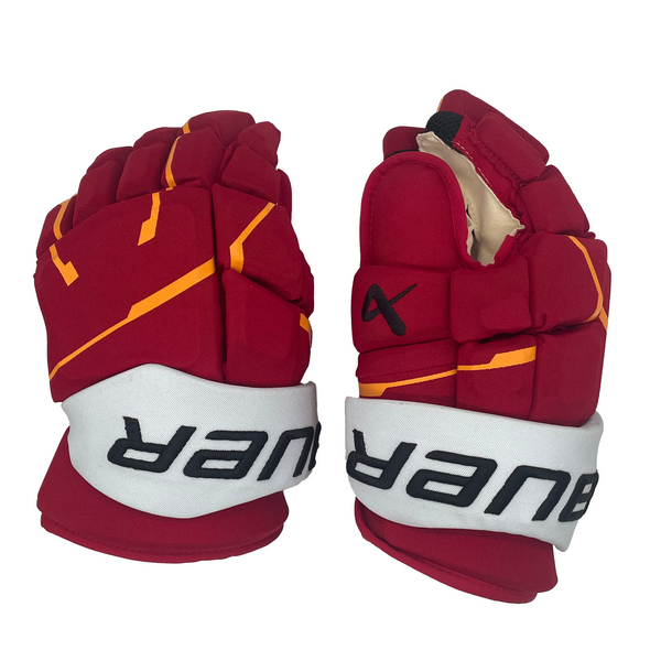 Bauer Supreme Mach - NHL Pro Stock Glove - Nikita Okhotiuk (Red/Yellow/White)