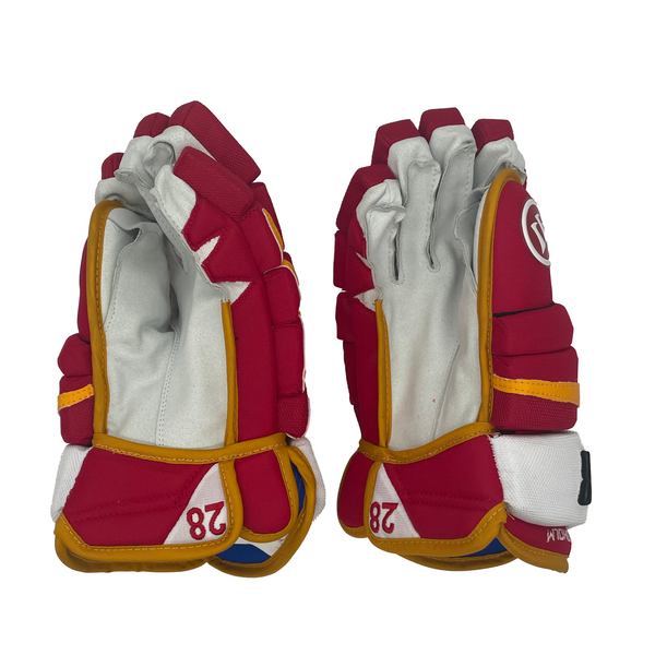 Warrior Covert QRL - NHL Pro Stock Glove - Elias Lindholm (Red/Yellow/White)