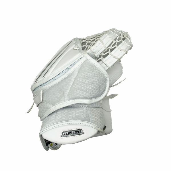 Bauer Vapor Hyperlite - Used Pro Stock Goalie Glove (White/Silver)