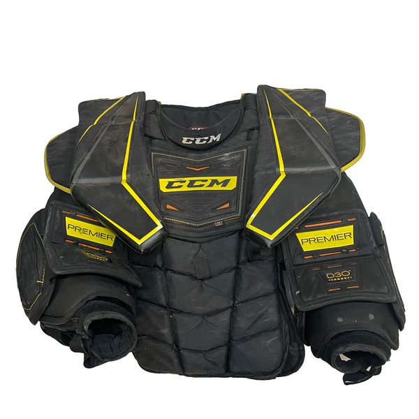 CCM Premier - Used Pro Stock Goalie Chest Protector (Black/Yellow) #2