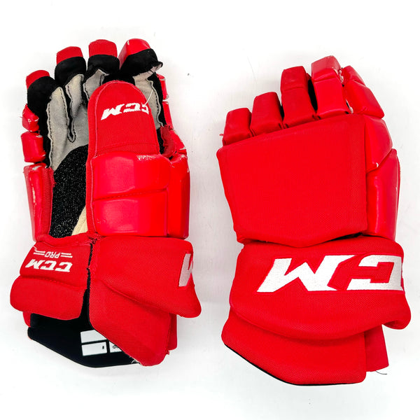 CCM HG42PP - Used OHL Gloves - Red 15"