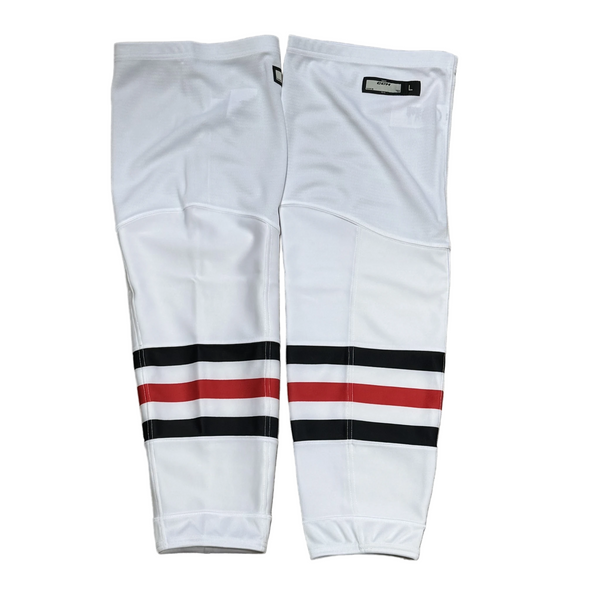 New - CCM OHL Game Sock (White/Black/Red)