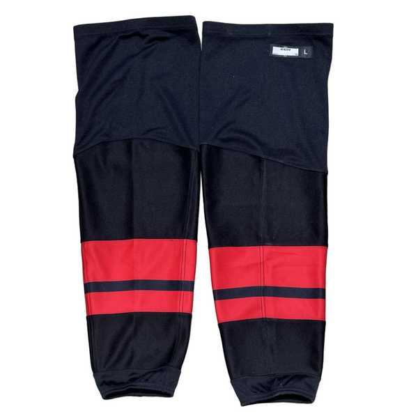 New - CCM OHL Game Sock (Black/Red)