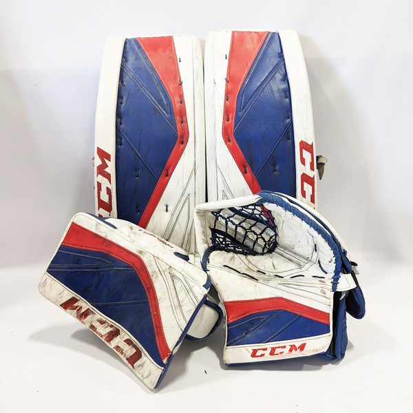 CCM Premier II - Used Goalie Set (White/Red/Blue)