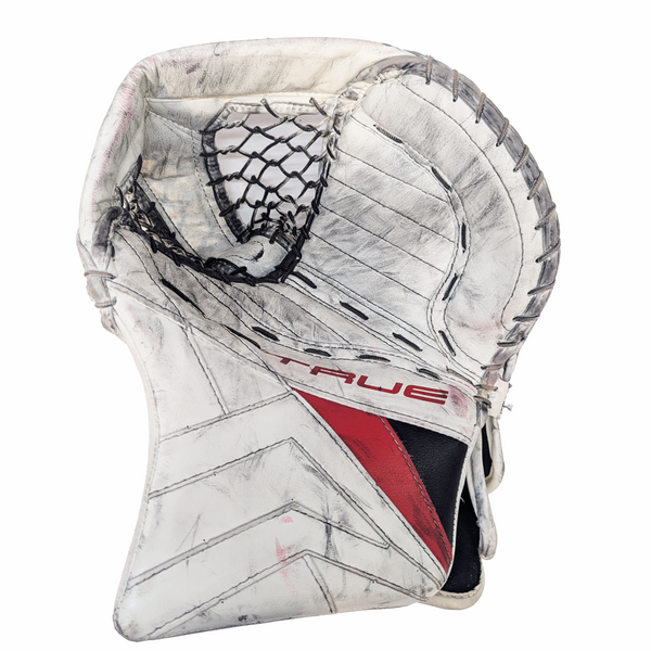 True Catalyst PX3 - Used Pro Stock Goalie Glove (White/Red/Black)