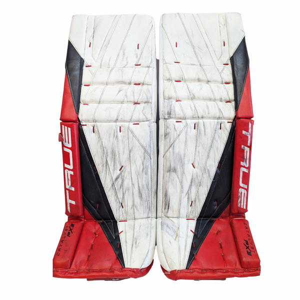 TRUE Catalyst PX3 - Used Pro Stock Goalie Pads (White/Red/Black)