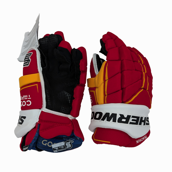 Sherwood Code TMP Pro - NHL Pro Stock Glove - Matthew Tkachuk (Red/Yellow/White)