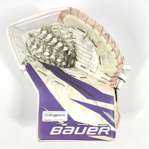 Bauer Supreme 2S Pro - Used Pro Stock Goalie Glove (White/Purple/Black)