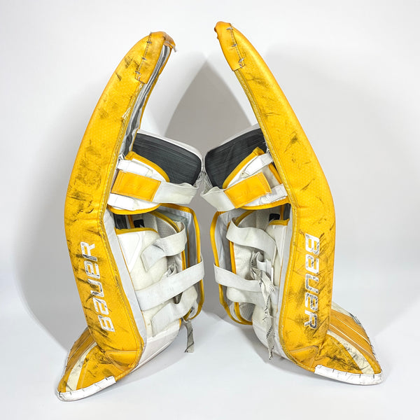 Bauer Supreme UltraSonic - Used Pro Stock Goalie Full Set (White/Yellow)