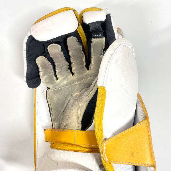 Bauer Supreme UltraSonic - Used Pro Stock Goalie Full Set (White/Yellow)