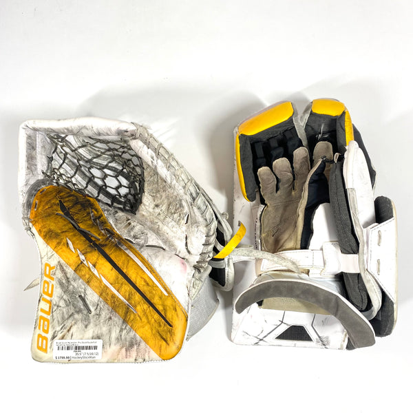 Bauer Vapor HyperLite - Pro Stock Goalie Full Set (White/Yellow/Black)