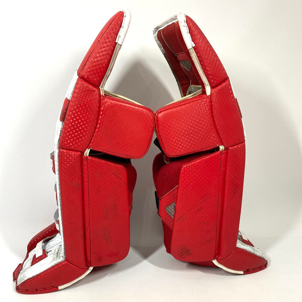 Vaughn Velocity V9 - Pro Stock Goalie Pads - Full Set (Red/White)