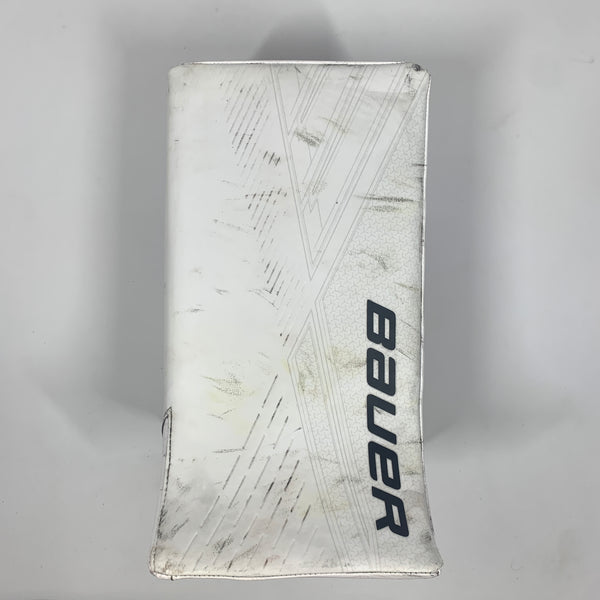 Used Bauer Supreme Ultrasonic - Pro Stock Goalie Blocker (White/Black)